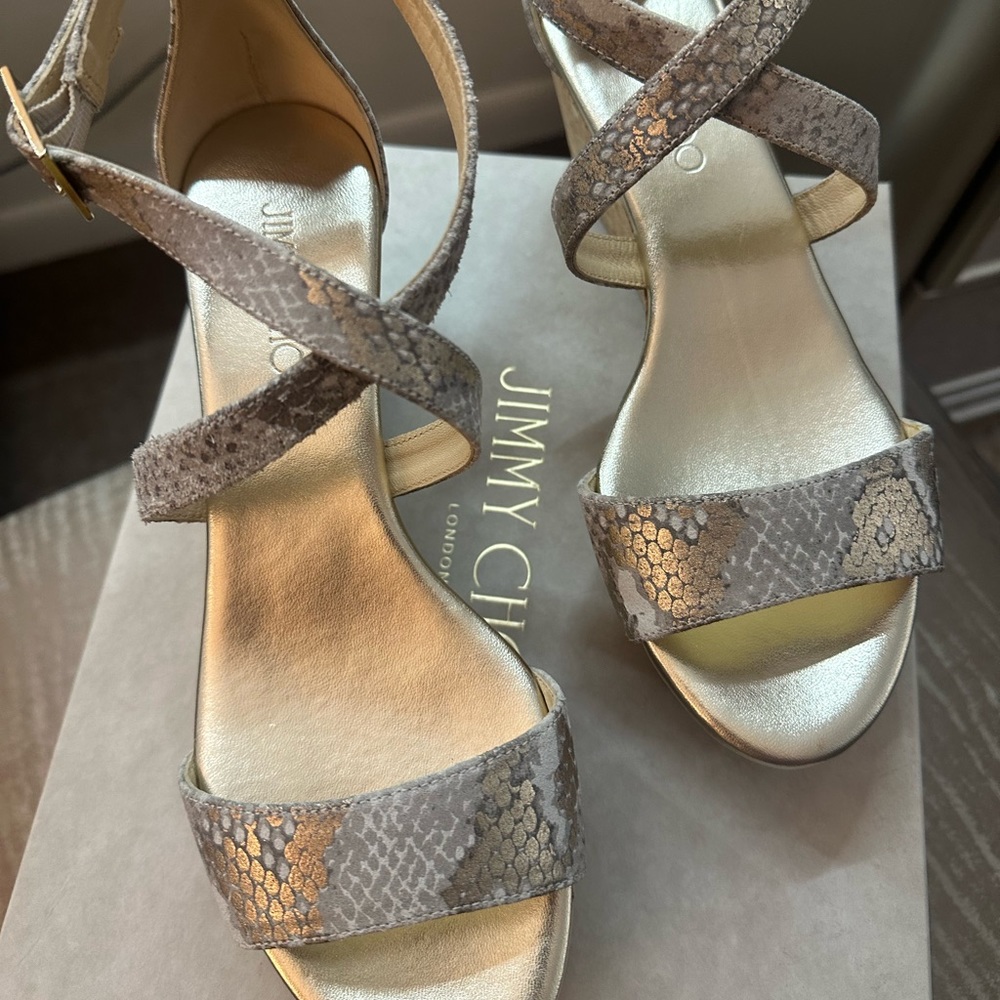 Women’s Jimmy Choo wedges never worn